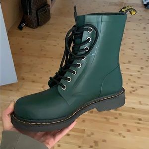 Dr. Martens, Olive Green, WORN ONCE